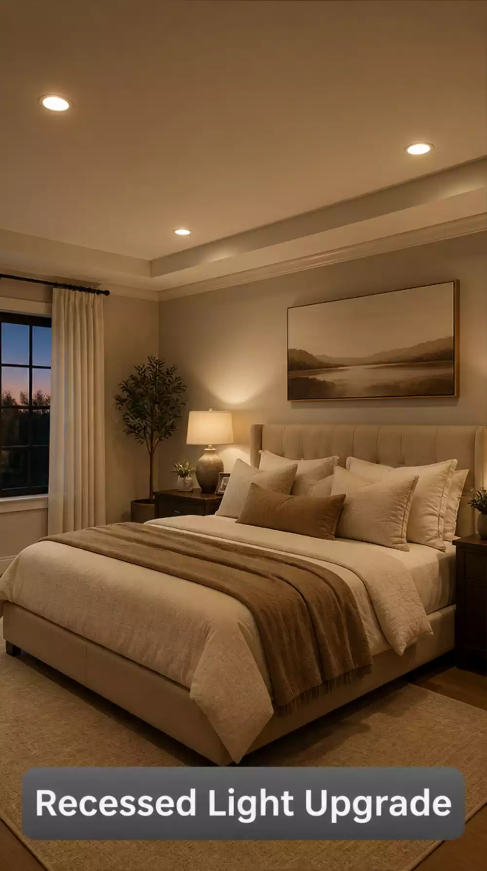 Soft Warm Recessed Lighting Ideas for Cozy Bedrooms