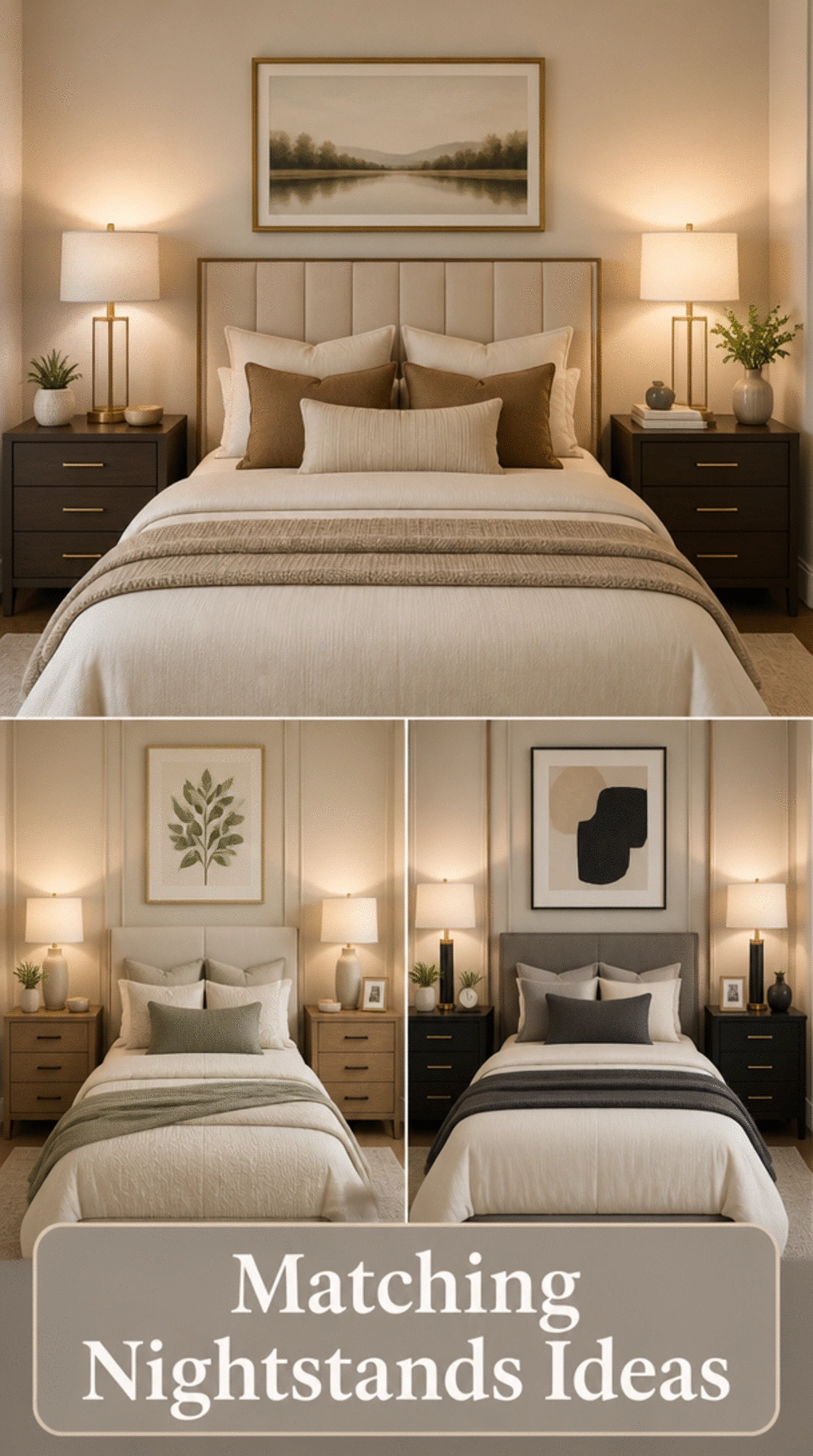 The Matching Nightstand Trick That Makes a Modern Bedroom Look Designed