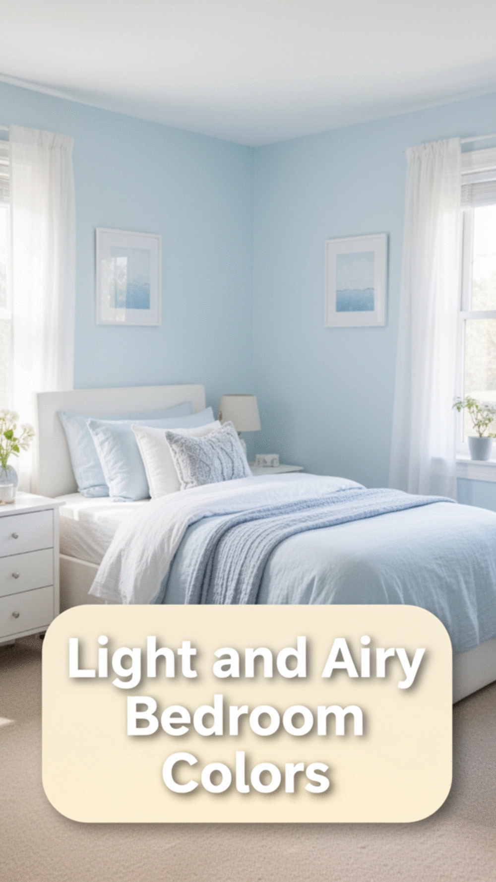 Transform Your Small Bedroom with Light and Airy Colors for a Spacious Feel