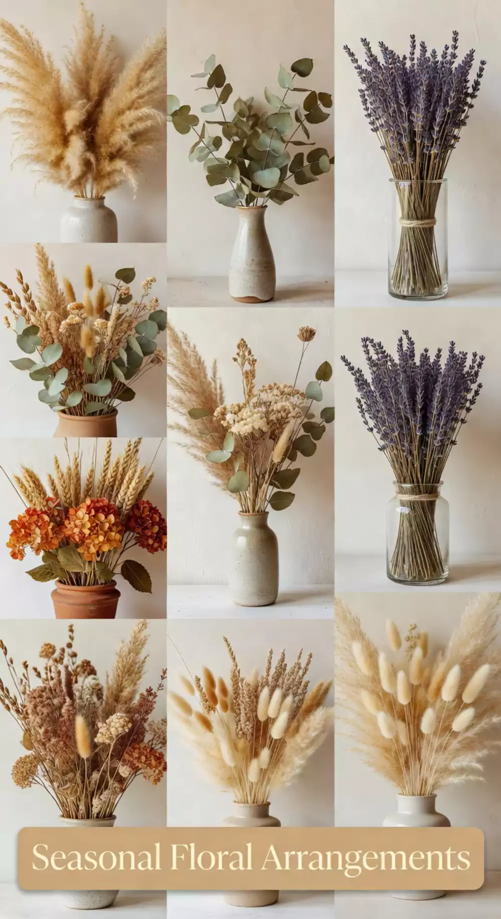 Bedroom Dried Floral Stem Arrangement That Reflects the Current Season