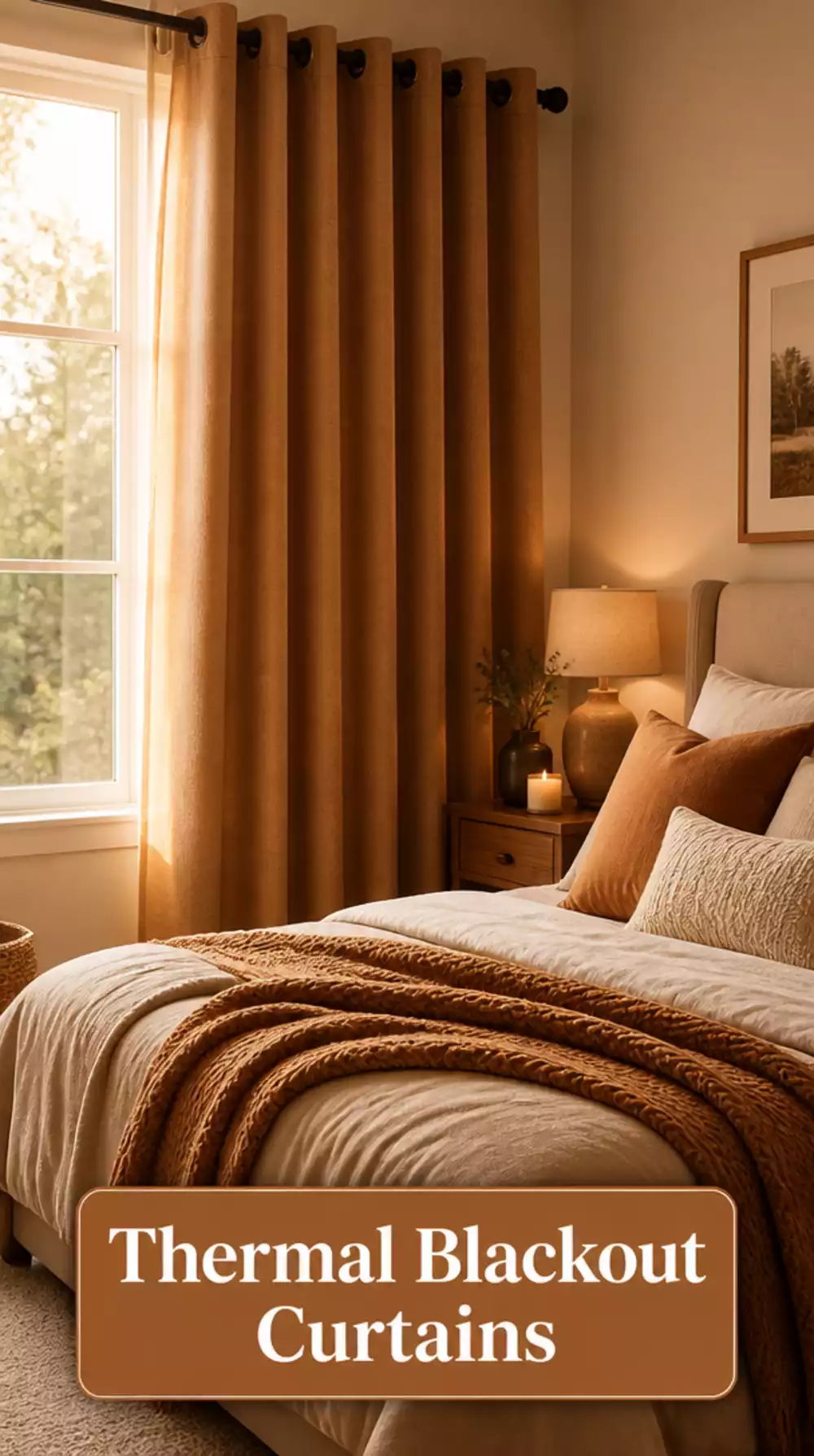 Bedroom Thermal Blackout Curtain That Also Keeps the Room Warmer in Winter