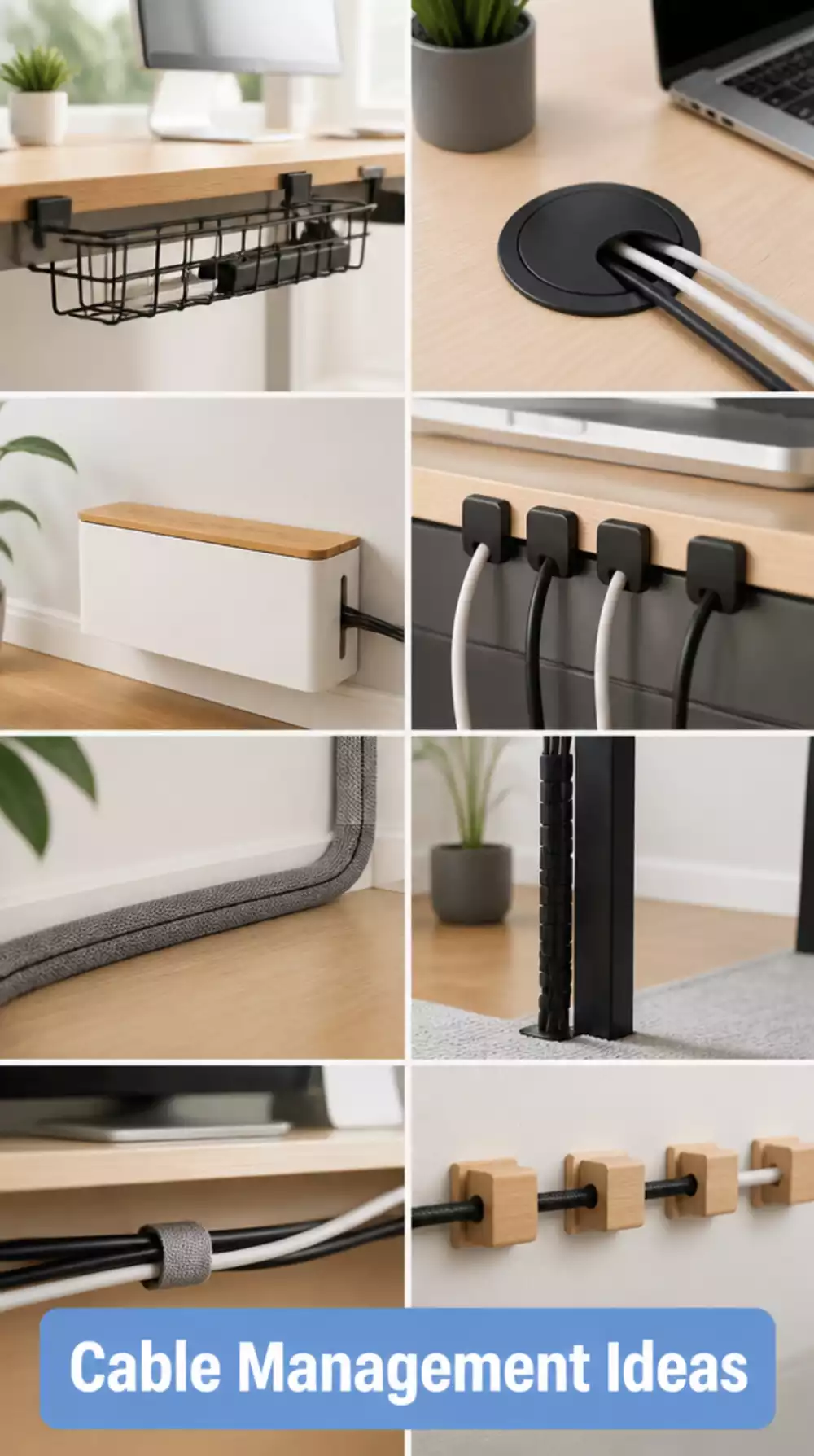 The Cable Management Box Trick That Makes a Bedroom Desk Look Minimal