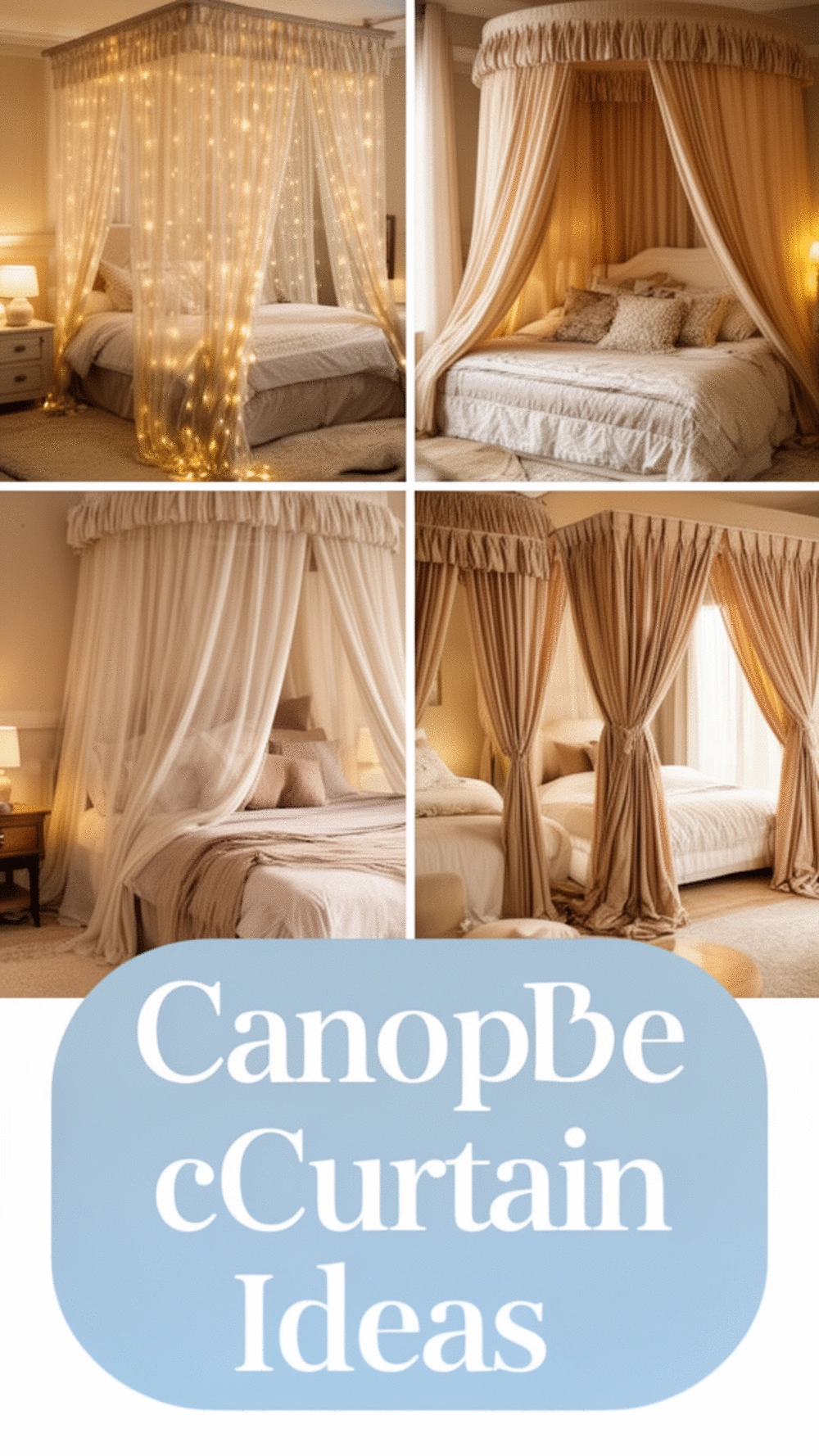 The Corner Canopy Bed Curtain That Makes a Bedroom Feel Luxe