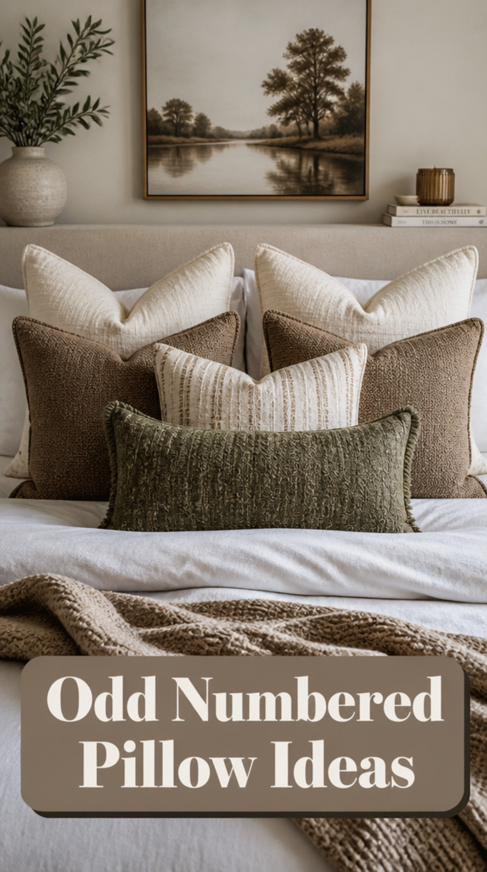 Why an Odd Number of Pillows Always Makes a Bedroom Bed Look More Styled