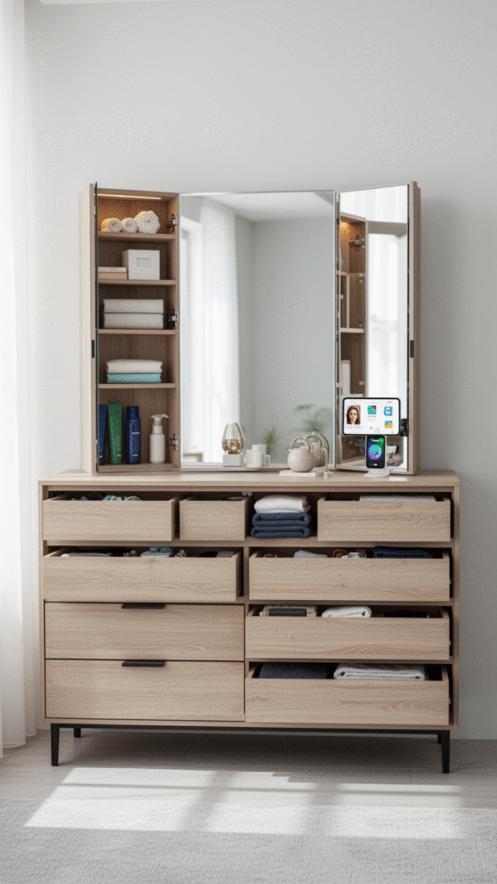Unique Dressers with Innovative Storage Features for Organized Living