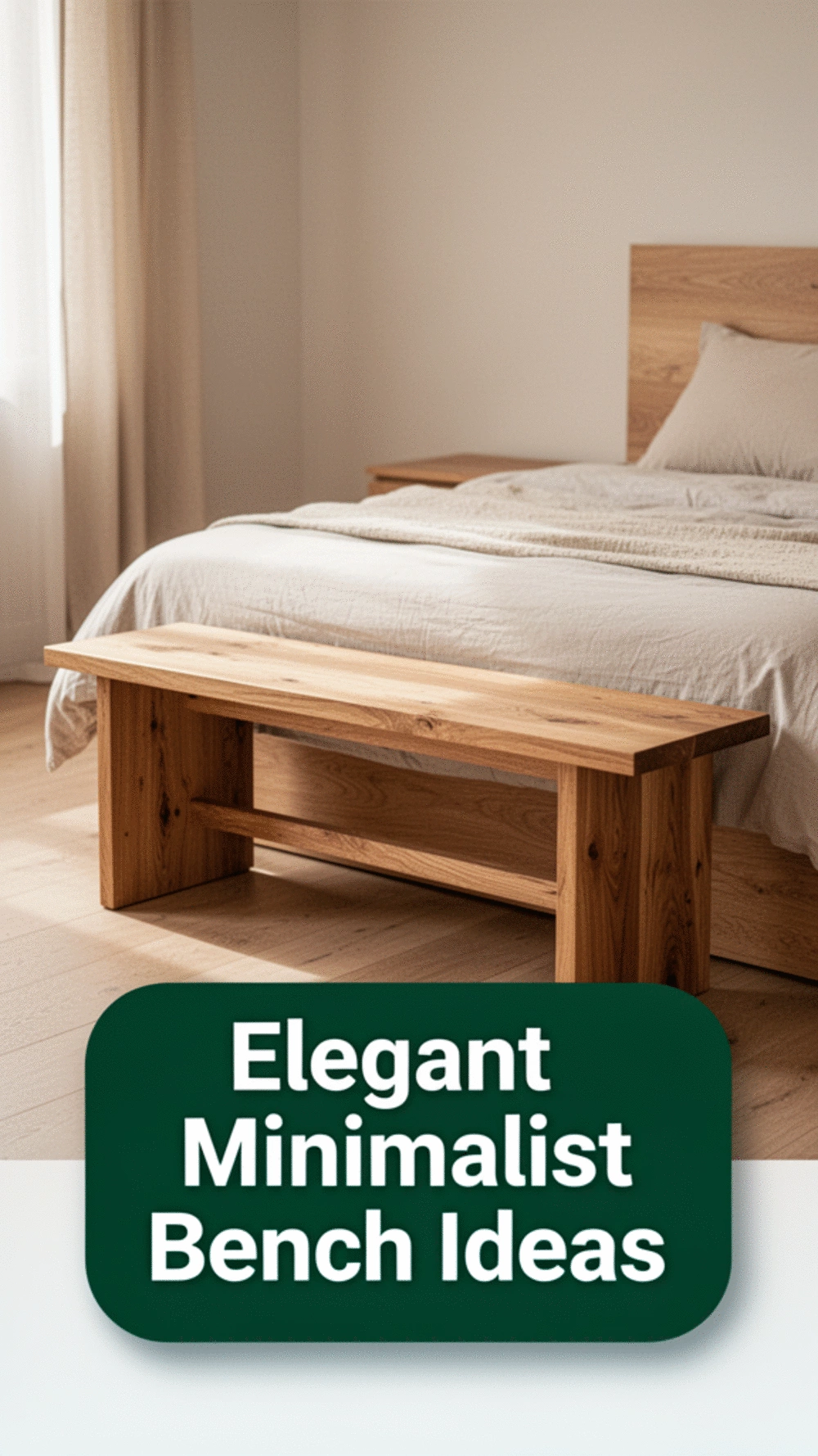 Stunning Minimalist Wooden Bench Designs for Your Bedroom