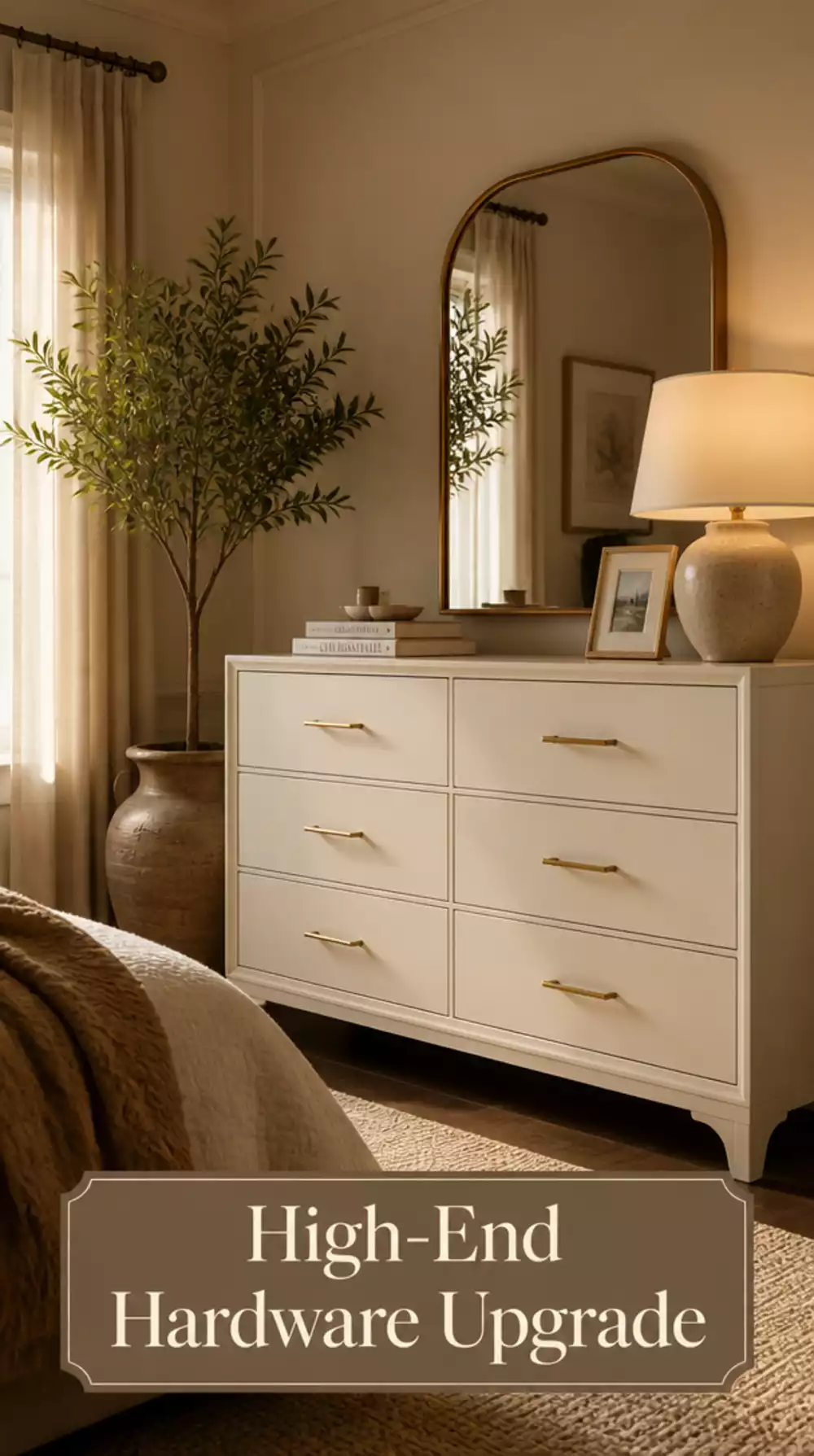 Bedroom Brass Drawer Pull Hardware Swap That Makes Furniture Look High-End