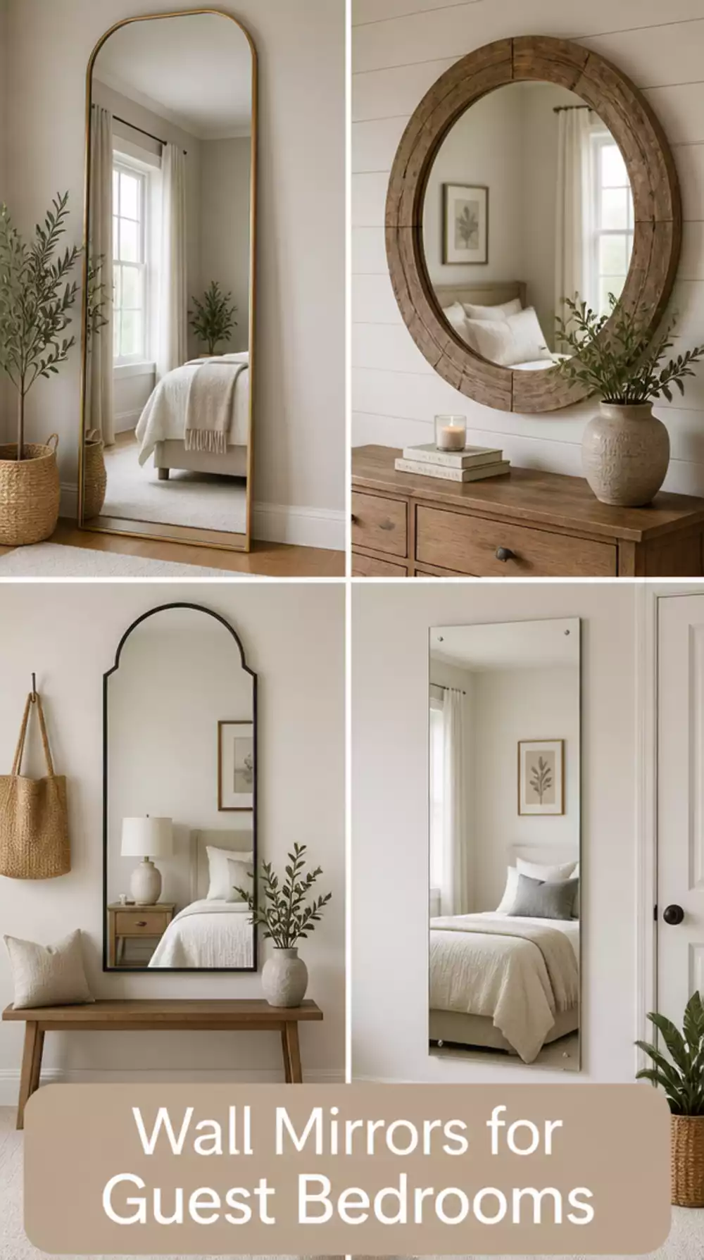 Guest Bedroom Wall Mirror That Also Makes the Spare Room Feel Bigger