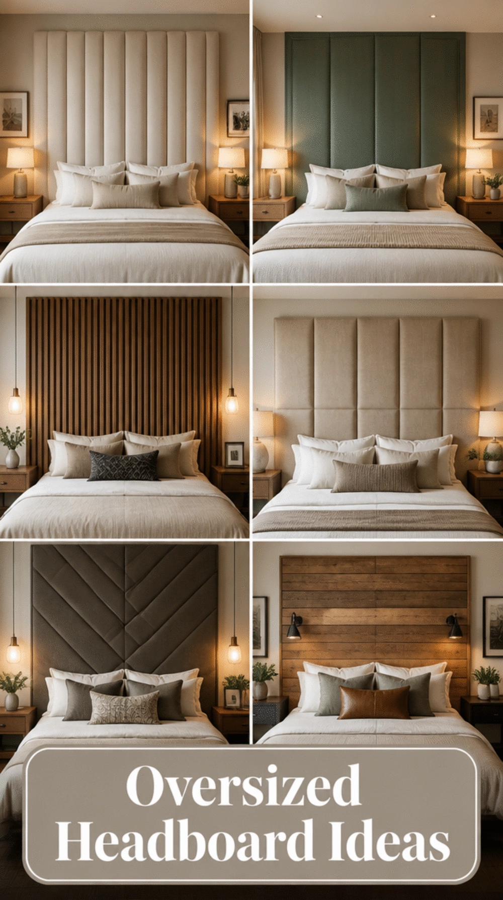 The Oversized Headboard Trick That Makes a Small Bedroom Wall Look Grand
