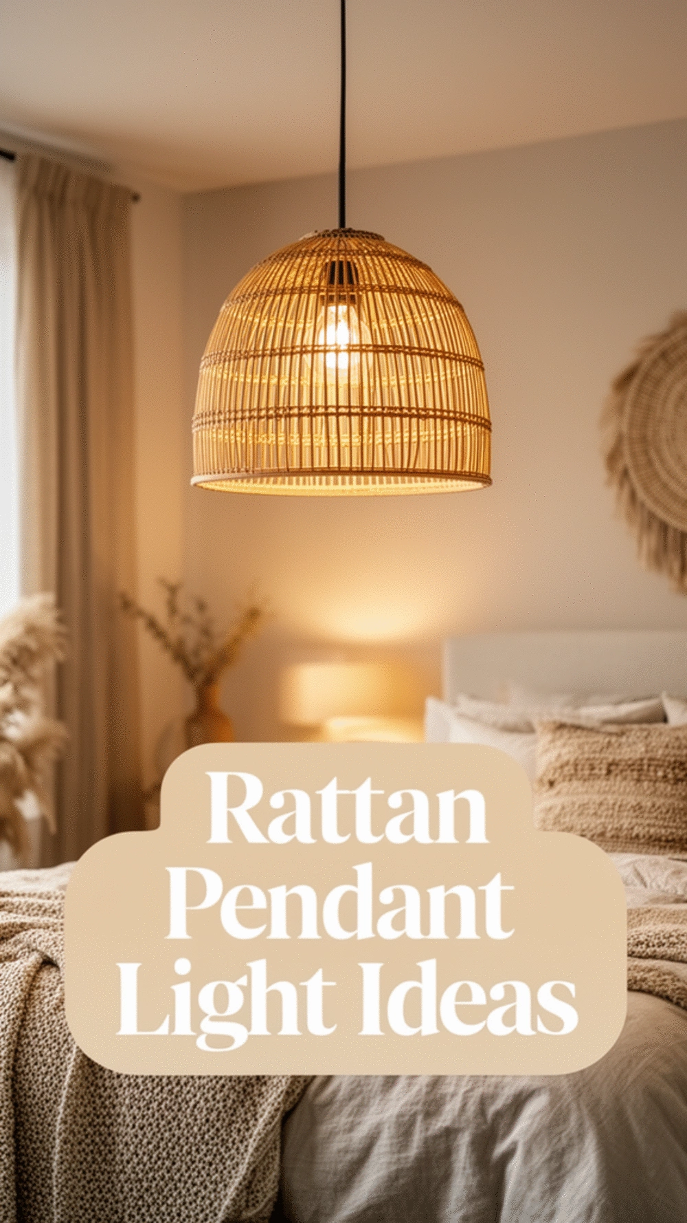 Why a Single Rattan Pendant Light Makes a Bedroom Ceiling Look Finished