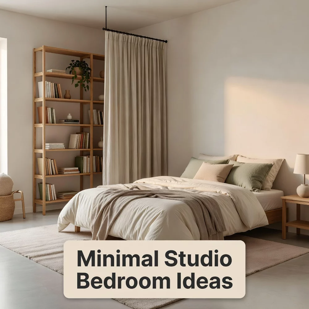 Minimal Studio Bedroom Ideas for Sleep Zone Definition
