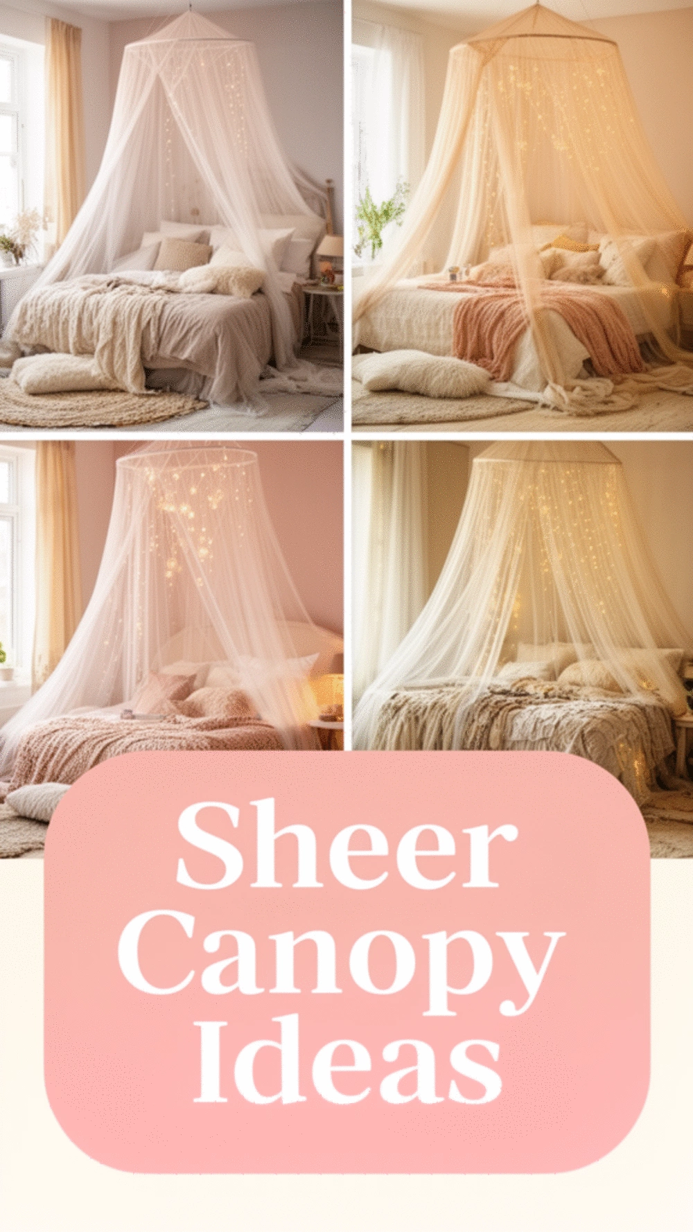 Why a Sheer Canopy Tied to the Ceiling Makes Any Boho Bedroom Look Magical