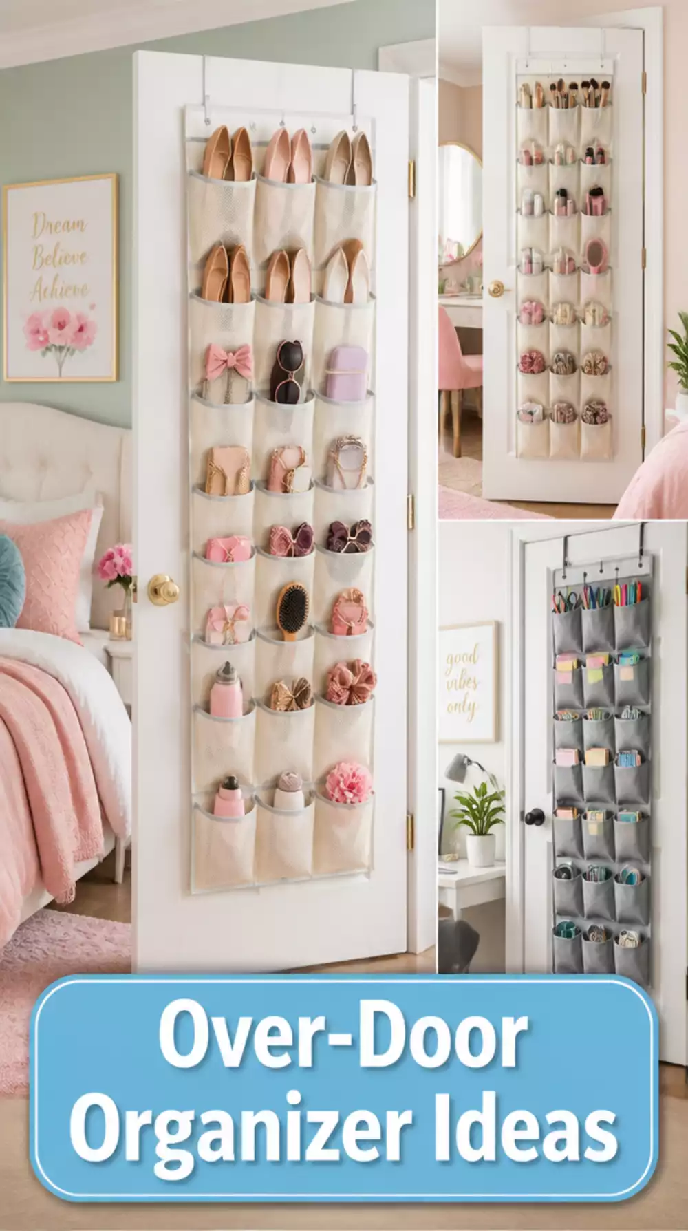 Bedroom Over-Door Pocket Organiser That Uses the Back of Every Door