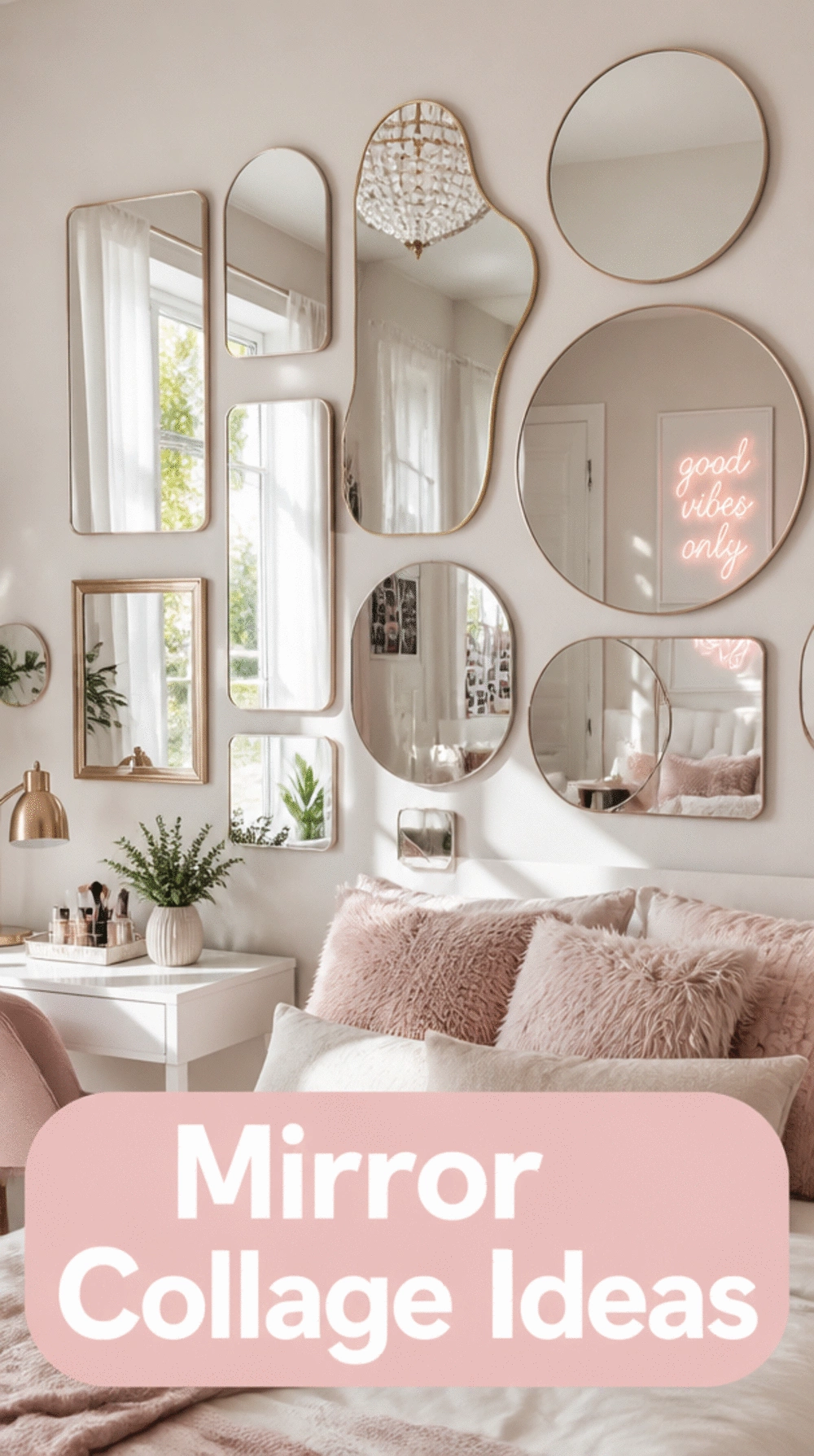 The Mirror Collage Wall Trick That Makes a Teen Bedroom Look More Grown-Up