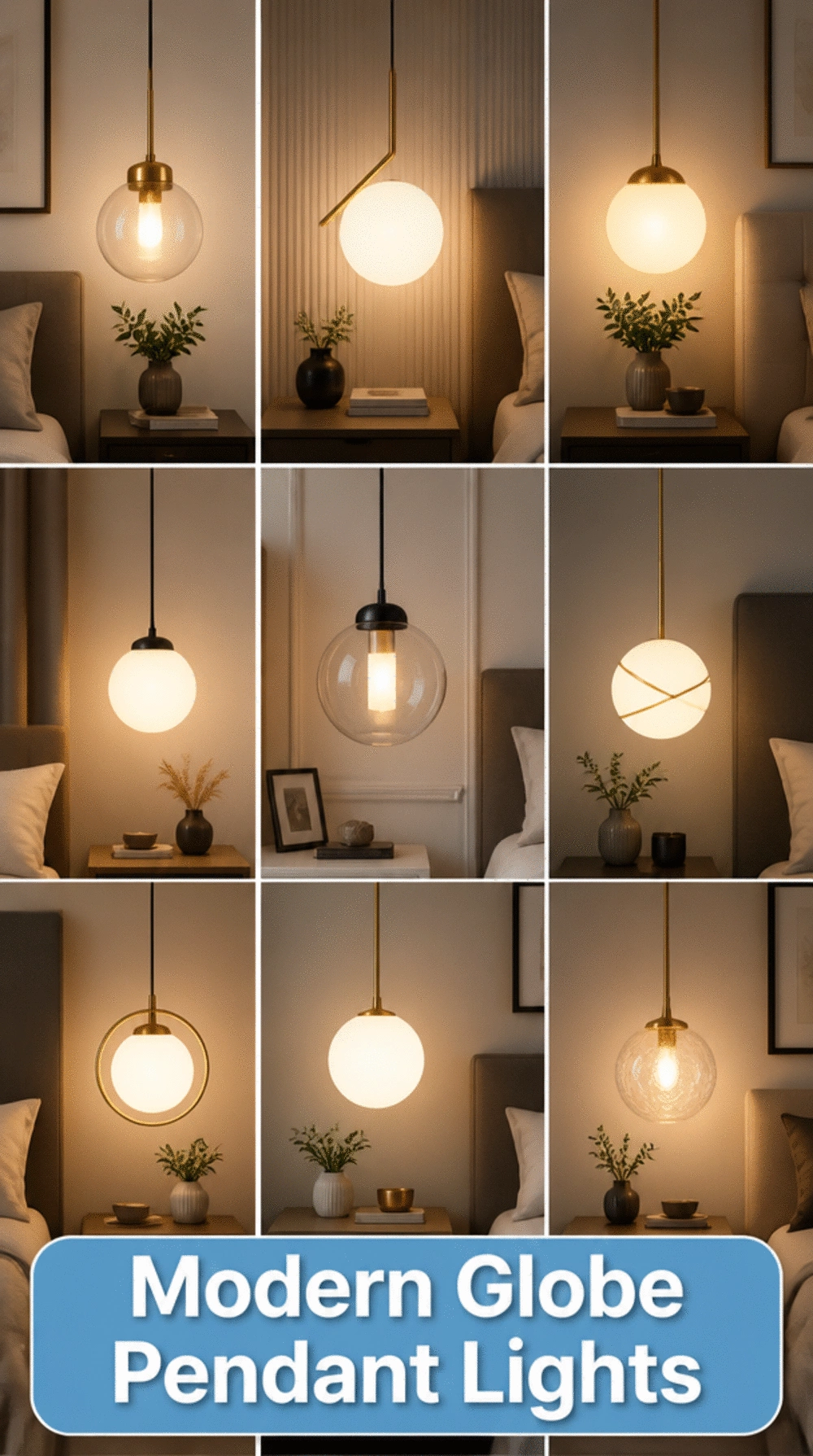 Bedroom Pendant Globe Light That Adds a Modern Finishing Touch