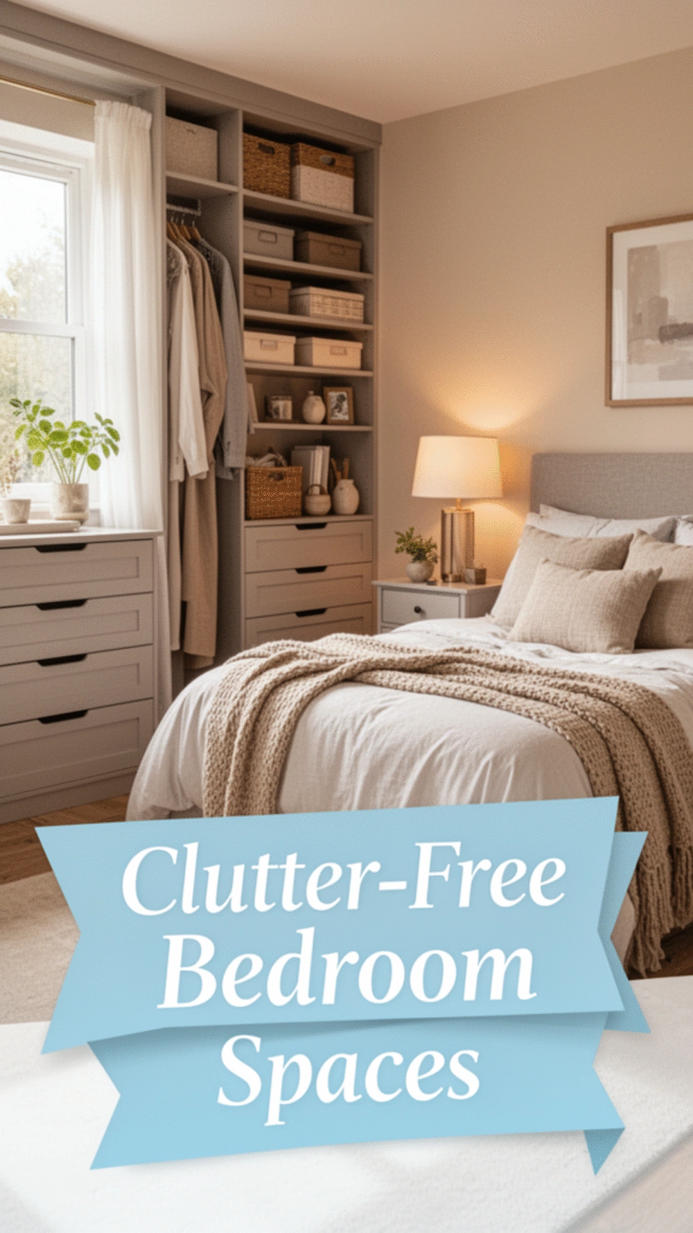 Transform Your Bedroom into a Serene Retreat with Clutter-Free Spaces