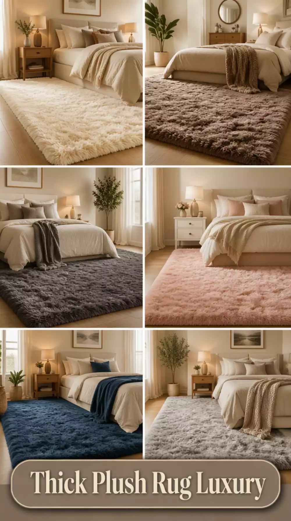 Why a Thick Plush Bedroom Rug Always Makes a Room Feel More Luxurious