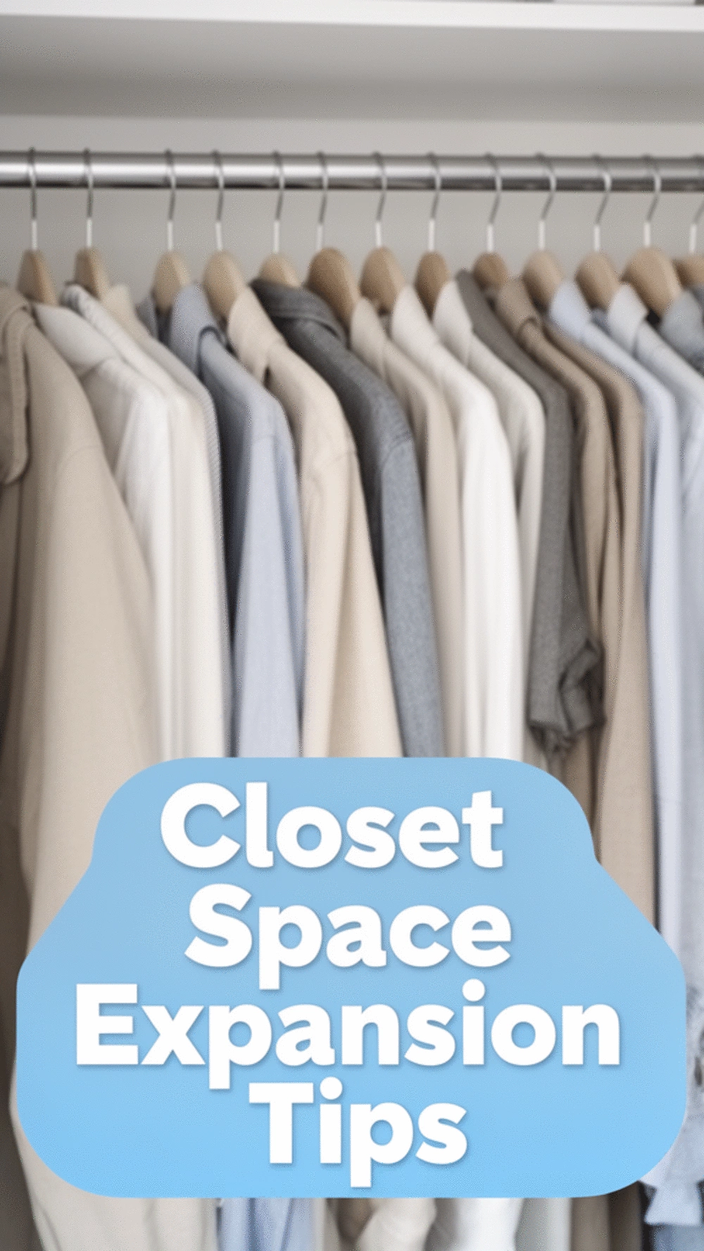 Dorm Bedroom Tension Rod Closet Expander That Doubles Hanging Space