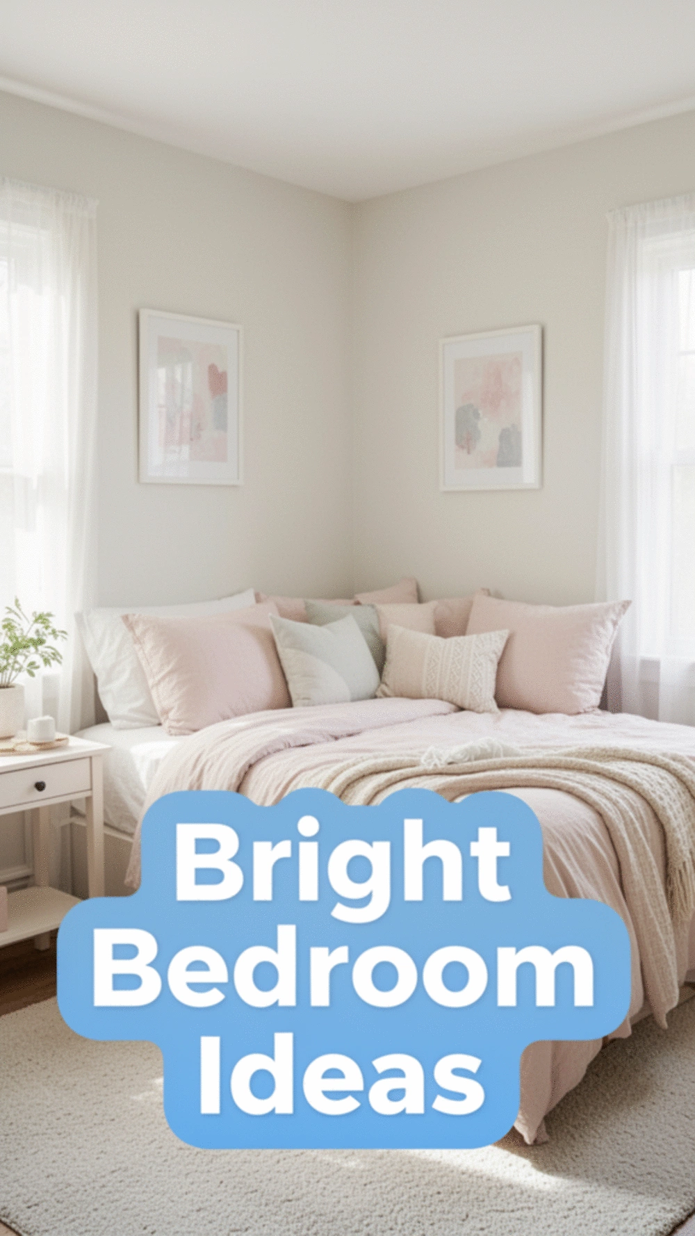 Transform Your Small Bedroom with Light Colors for an Airy Feel