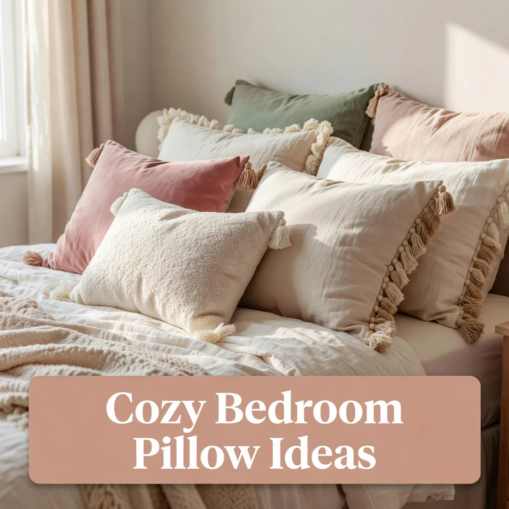 Cozy Bedroom Pillow Ideas for a Styled Bed