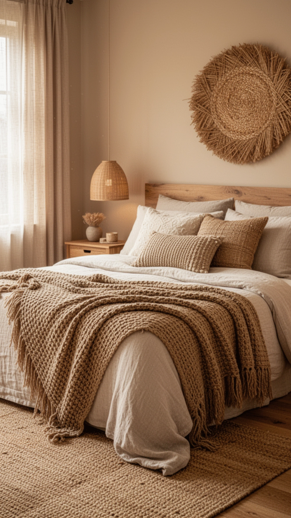 Transform Your Bedroom with Natural Textures for Comfort and Warmth