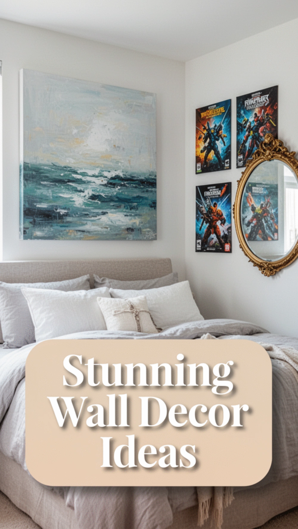 5 Stunning Ideas for Bedroom Art and Wall Decor