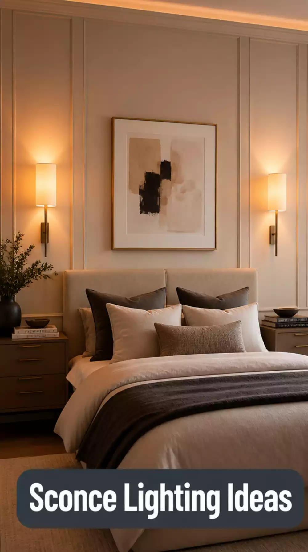 Bedroom Wall Sconce Pair for More Nightstand Space