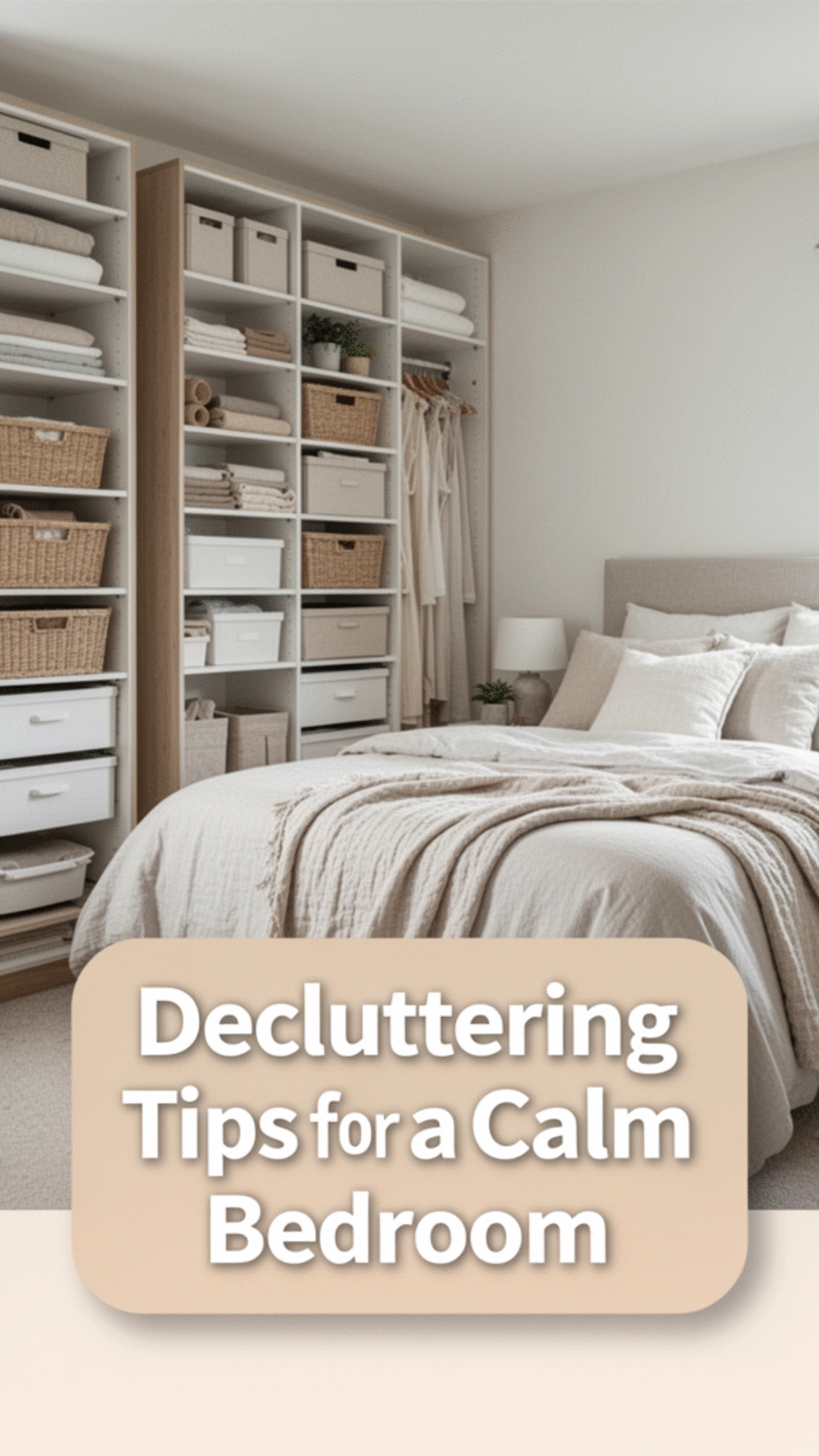 Achieve a Calm Bedroom by Decluttering for Peace of Mind