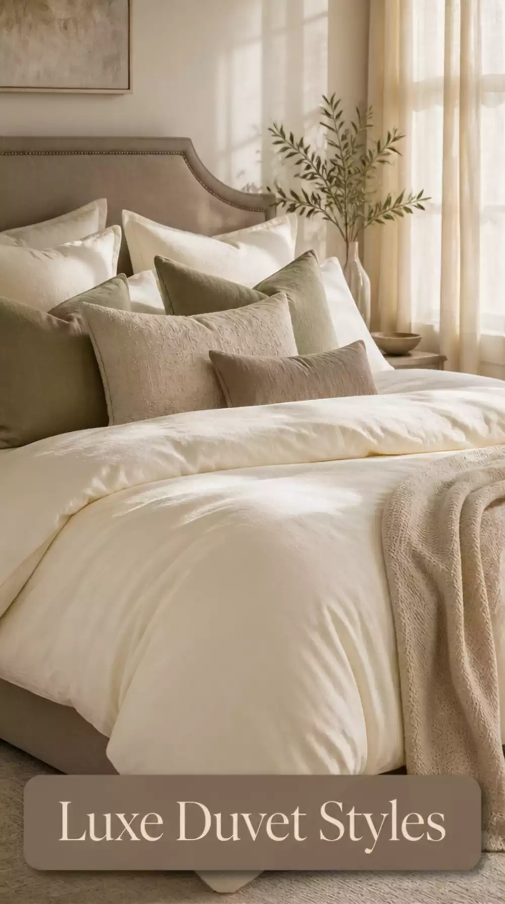 Warm Ivory Duvet Covers for an Expensive Bedroom Look
