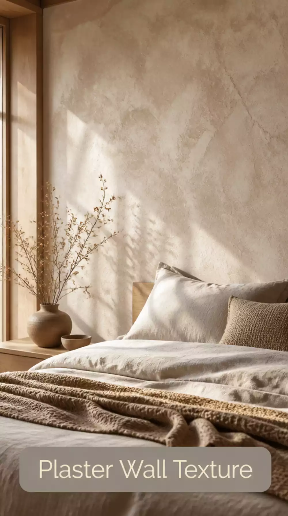 Bedroom Plaster Effect Wall Paint for Soft Organic Texture