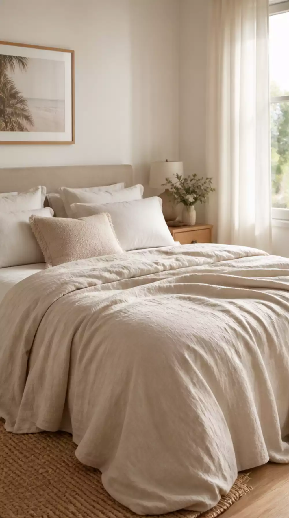 Bedroom Linen Duvet Cover That Gets Softer the More You Wash It