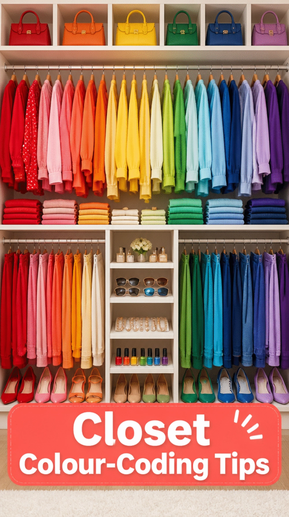 The Colour-Code Hanging Trick That Makes a Bedroom Closet Look Instantly Organised