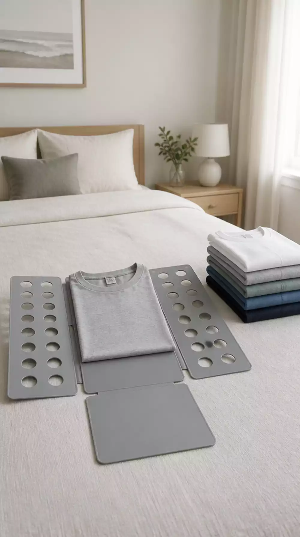 Bedroom Folding Board Tool That Makes Every Clothing Stack Look Uniform