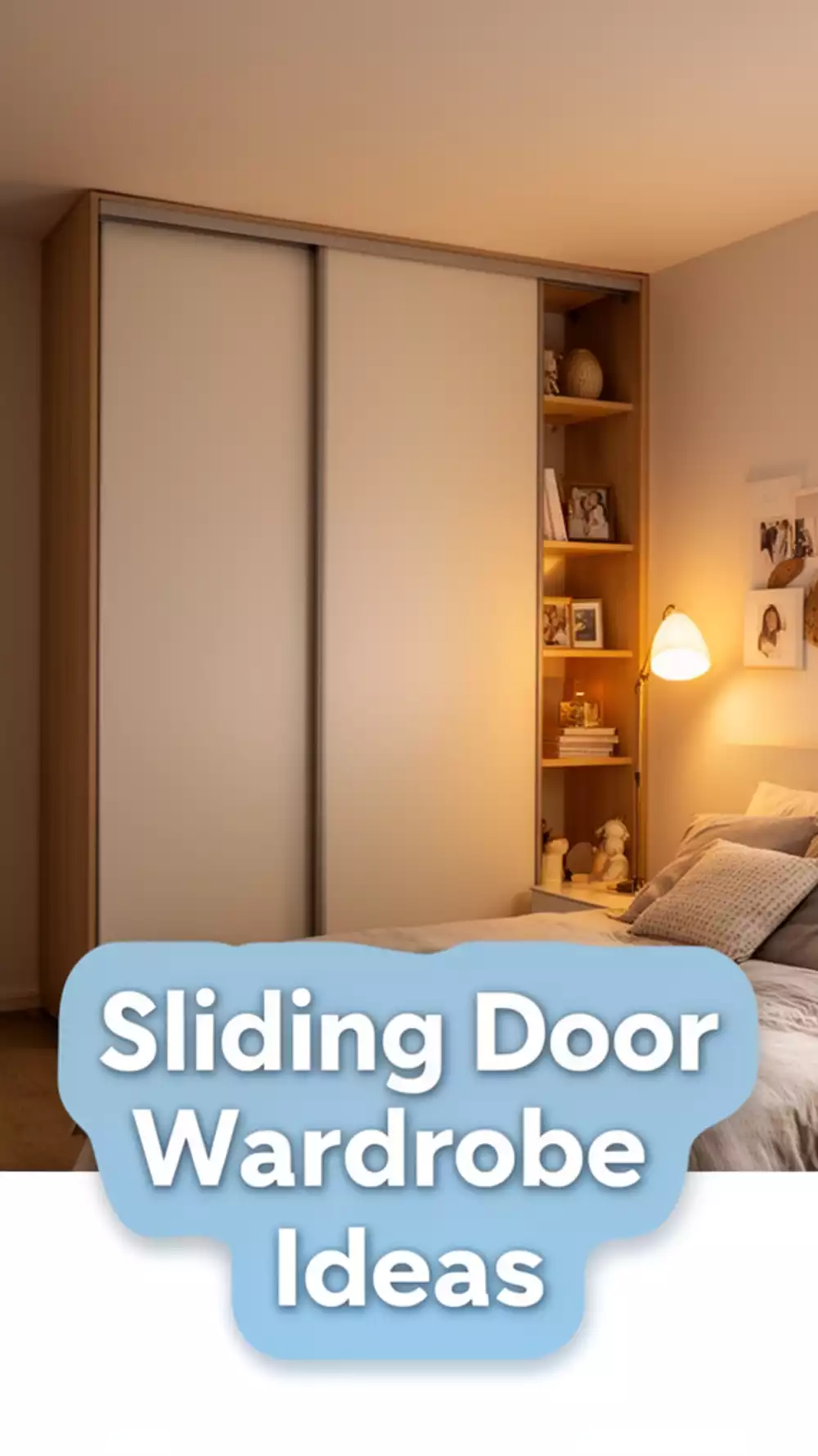 Small Bedroom Wardrobe with Sliding Doors That Saves Walking Space