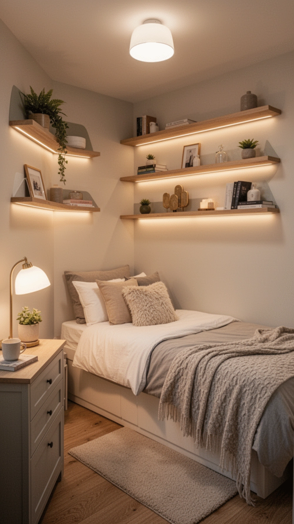 Maximize Vertical Space with Stylish Shelving Ideas for Small Bedrooms