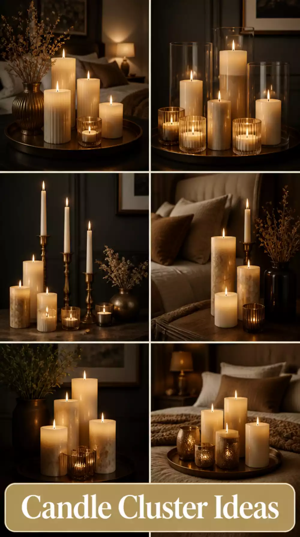 The Single Candle Cluster Trick That Makes a Dark Bedroom Feel Luxurious