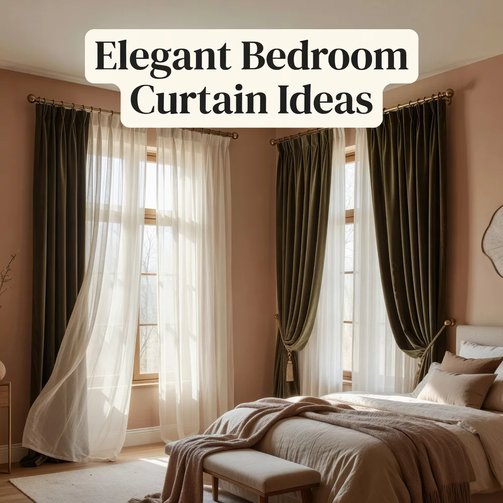Elegant Bedroom Curtain Ideas for Taller Windows