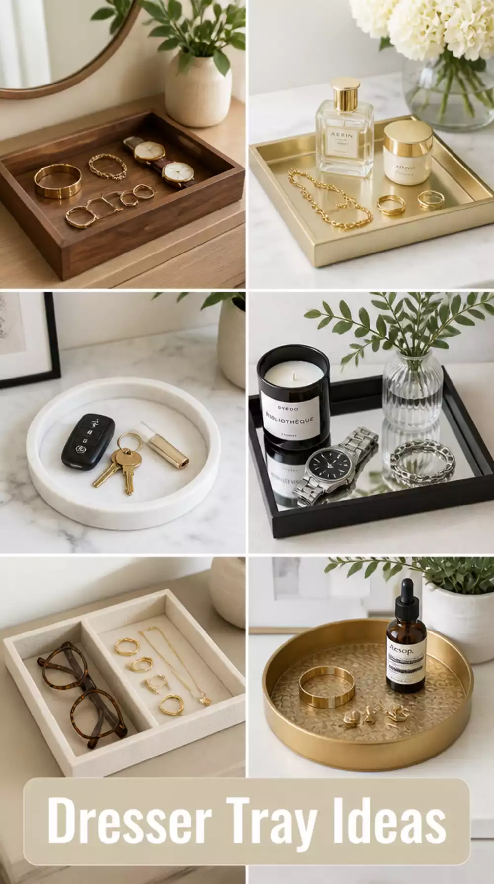 Dresser Top Tray That Corrals Jewellery, Keys, and Daily Essentials
