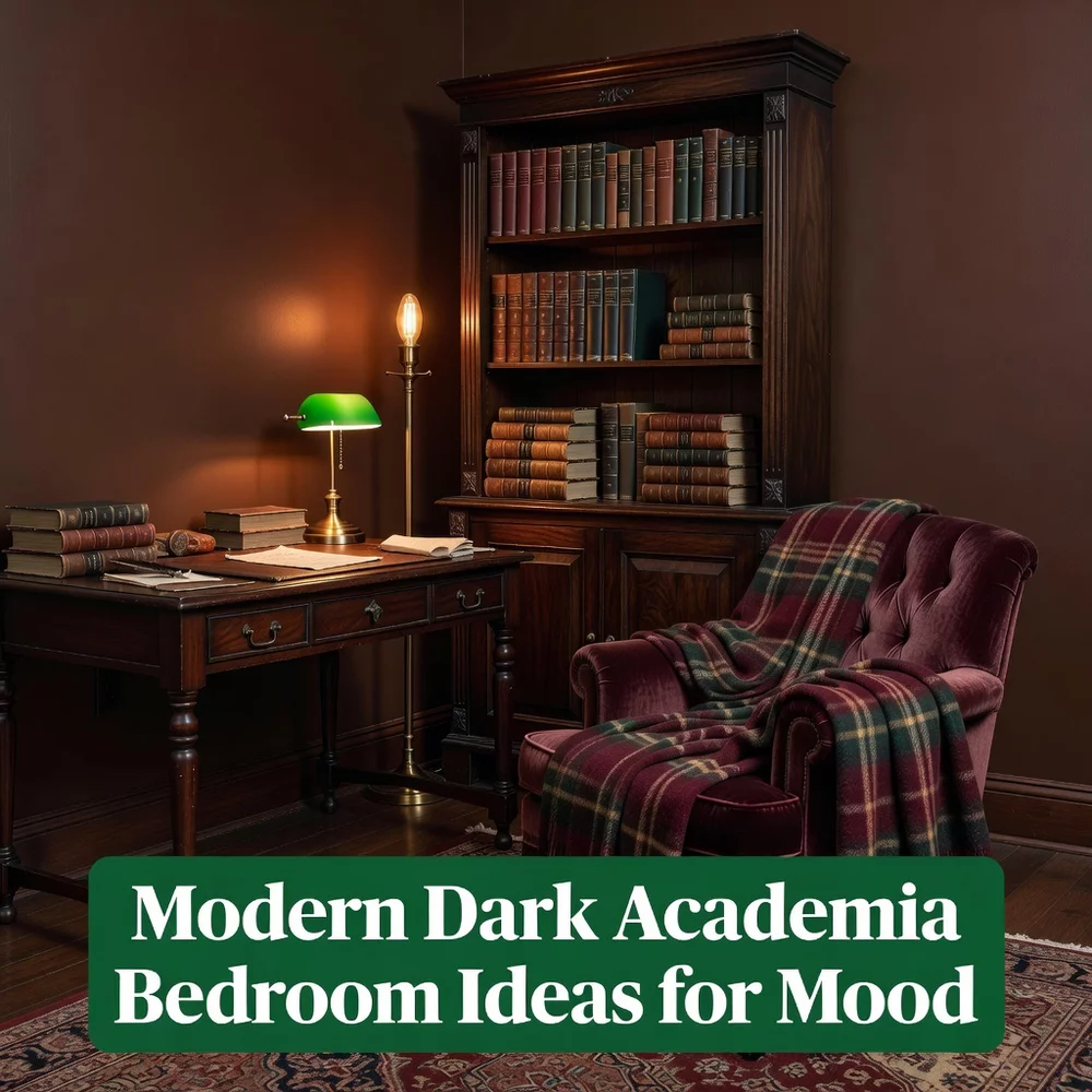 Modern Dark Academia Bedroom Ideas for Mood